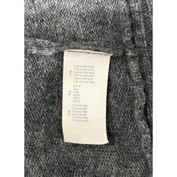 La Perla Villa Toscana Womens Gray Ruffle Waterfall Cardigan Sweater Size 8 - Picture 7 of 9